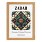 Zadar, Croatia – Minimalist Travel Print, set in oak frame