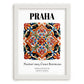 Praha, Czech Republic – Travel Print, placed in minimal white frame