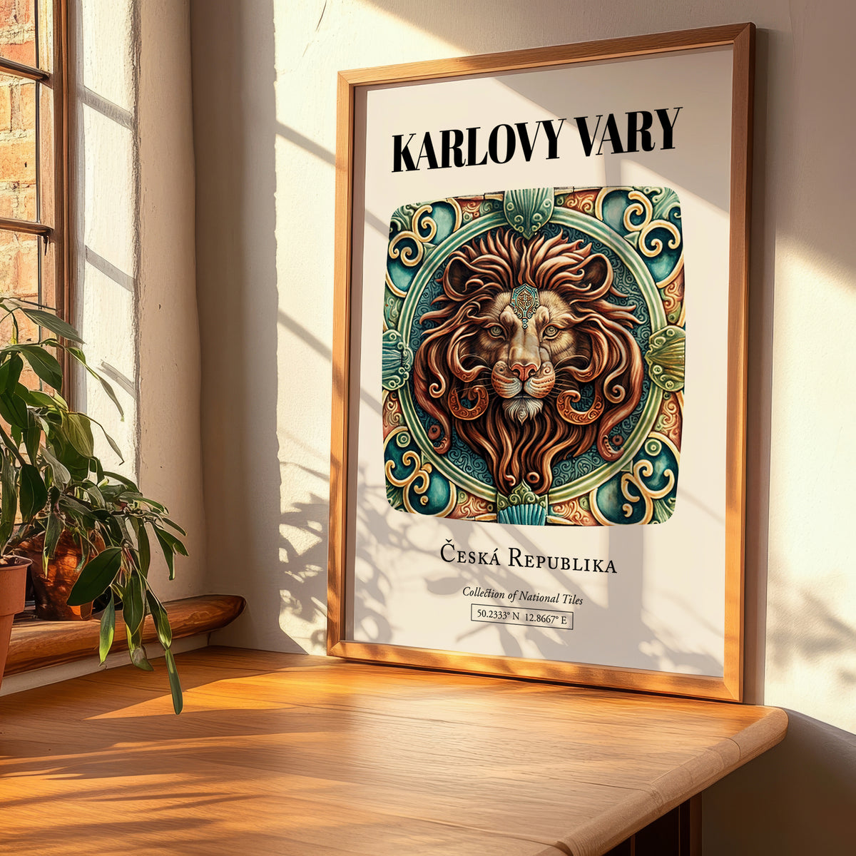 Karlovy Vary, Czech Republic – Travel Print, clean layout with no caption