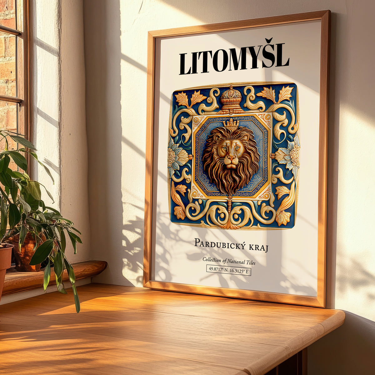 Litomyšl, Czech Republic – Travel Print, clean layout with no caption