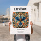 Litvínov, Czech Republic – Travel Wall Art, no-text version framed in wood