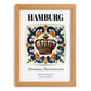 Hamburg, Germany – Travel Wall Decor, set in oak frame