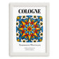 Cologne, Germany – Travel Wall Decor, placed in minimal white frame