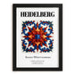 Heidelberg, Germany – Travel Poster, in sleek black frame