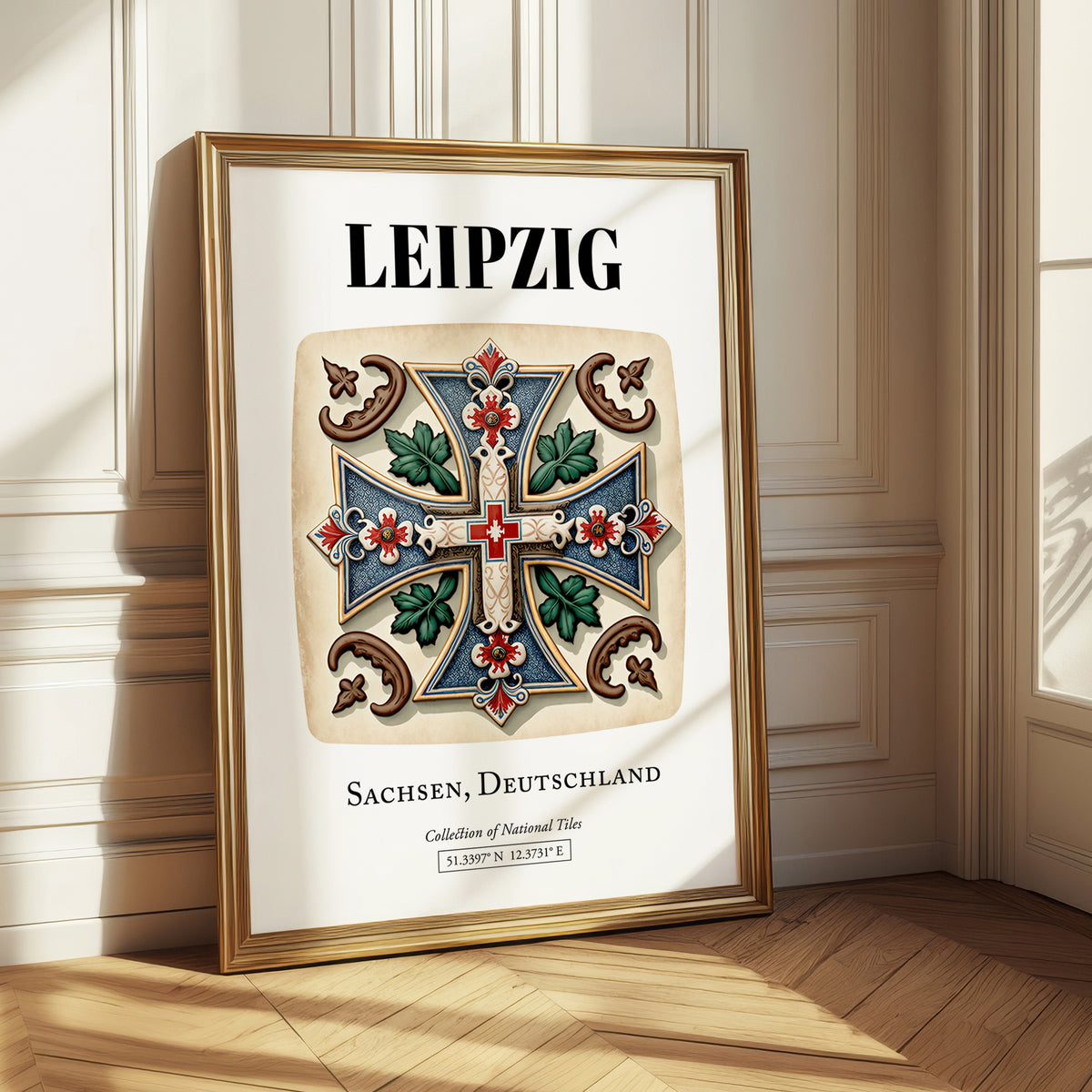 Leipzig, Germany – Travel Print, styled in a charming Paris street view