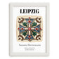 Leipzig, Germany – Travel Print, placed in minimal white frame