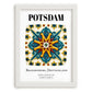 Potsdam, Germany – Travel Poster, placed in minimal white frame