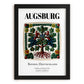 Augsburg, Germany – Travel Poster, in sleek black frame