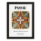 Passau, Germany – Global Cities Wall Print, in sleek black frame