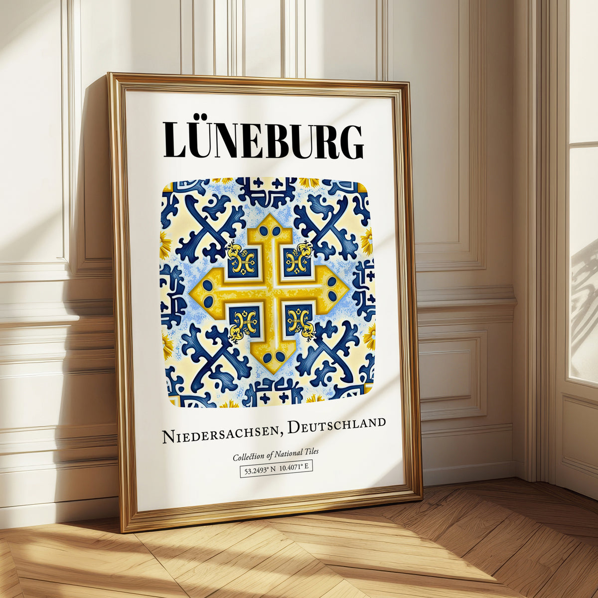 Lüneburg, Germany – Travel Poster, styled in a charming Paris street view