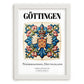 Göttingen, Germany – Travel Wall Decor, placed in minimal white frame