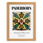 Paderborn, Germany – Country Culture Poster, set in oak frame