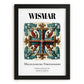 Wismar, Germany – Travel Poster, in sleek black frame
