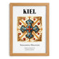 Kiel, Germany – Travel Print, set in oak frame