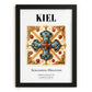 Kiel, Germany – Travel Print, in sleek black frame