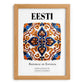 Eesti, Estonia – Travel Print, set in oak frame