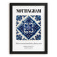 Nottingham, England – Travel Print, in sleek black frame