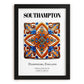 Southampton, England – Minimalist Travel Print, in sleek black frame