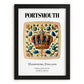 Portsmouth, England – Travel Poster, in sleek black frame