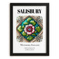 Salisbury, England – Travel Poster, in sleek black frame