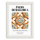 Palma De Mallorca, Spain – Travel Print, placed in minimal white frame