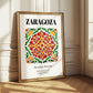 Zaragoza, Spain – Travel Poster, styled in a charming Paris street view