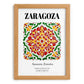 Zaragoza, Spain – Travel Poster, set in oak frame