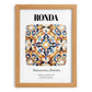 Ronda, Spain – World Heritage Travel Poster, set in oak frame