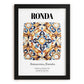 Ronda, Spain – World Heritage Travel Poster, in sleek black frame