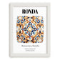 Ronda, Spain – World Heritage Travel Poster, placed in minimal white frame