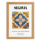 Segovia, Spain – Architectural Travel Art, set in oak frame