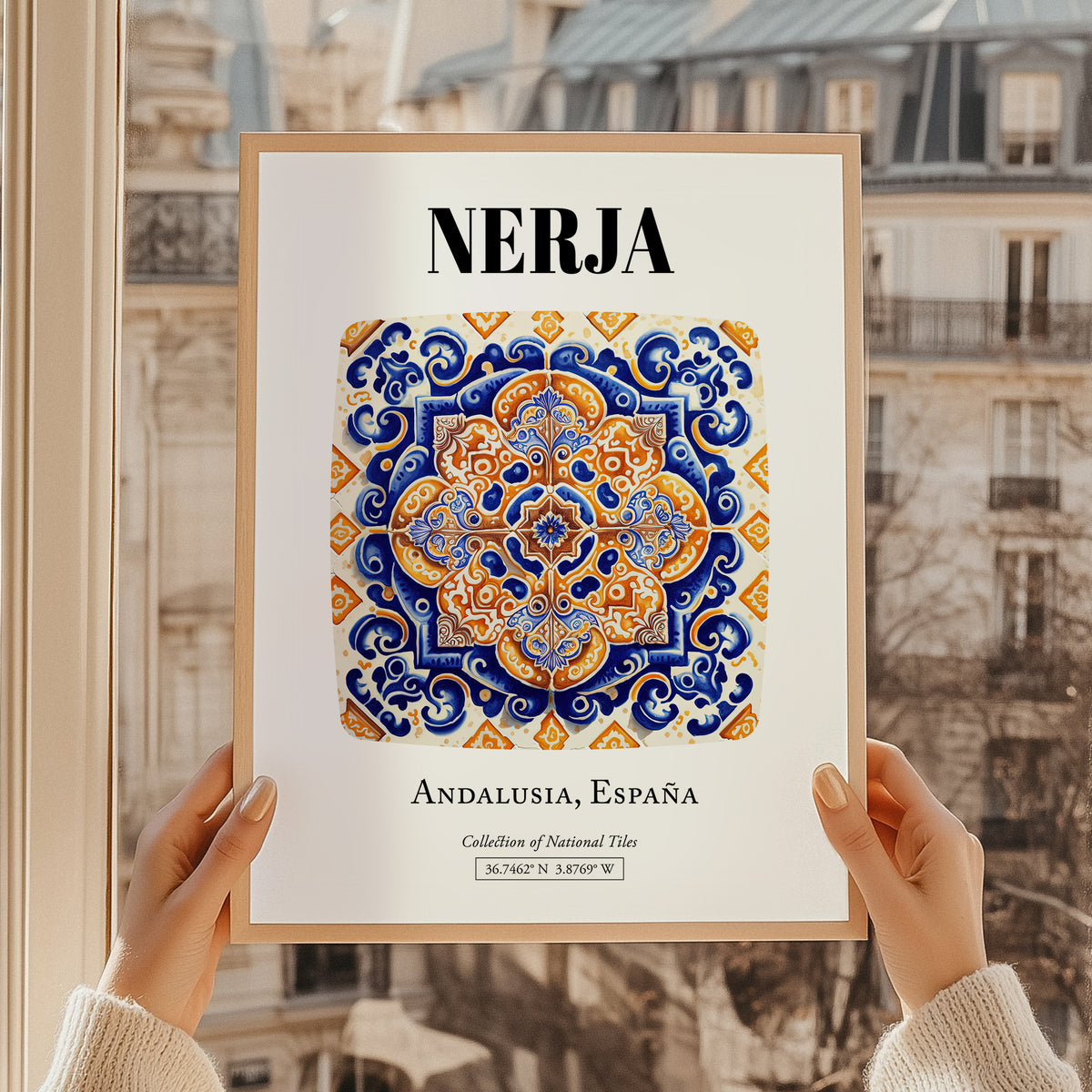 Nerja, Spain – Tourist Destination Poster
