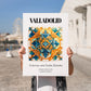 Valladolid, Spain – Travel Wall Decor, no-text version framed in wood