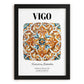 Vigo, Spain – Travel Print, in sleek black frame
