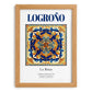 Logroño, Spain – Travel Print, set in oak frame