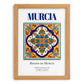 Murcia, Spain – Travel Print, set in oak frame