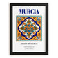 Murcia, Spain – Travel Print, in sleek black frame