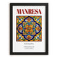 Manresa, Spain – Architectural Travel Art, in sleek black frame