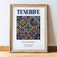Tenerife, Spain – Travel Print, in wooden frame leaning on the floor