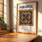 Sabadell, Spain – Cityscape Wall Art, clean layout with no caption