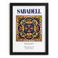 Sabadell, Spain – Cityscape Wall Art, in sleek black frame