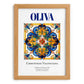 Oliva, Spain – Travel Print, set in oak frame