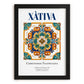 Xàtiva, Spain – Travel Print, in sleek black frame