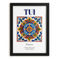 Tui, Spain – Historic Cities Art Print, in sleek black frame