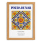 Pineda de Mar, Spain – Travel Print, set in oak frame