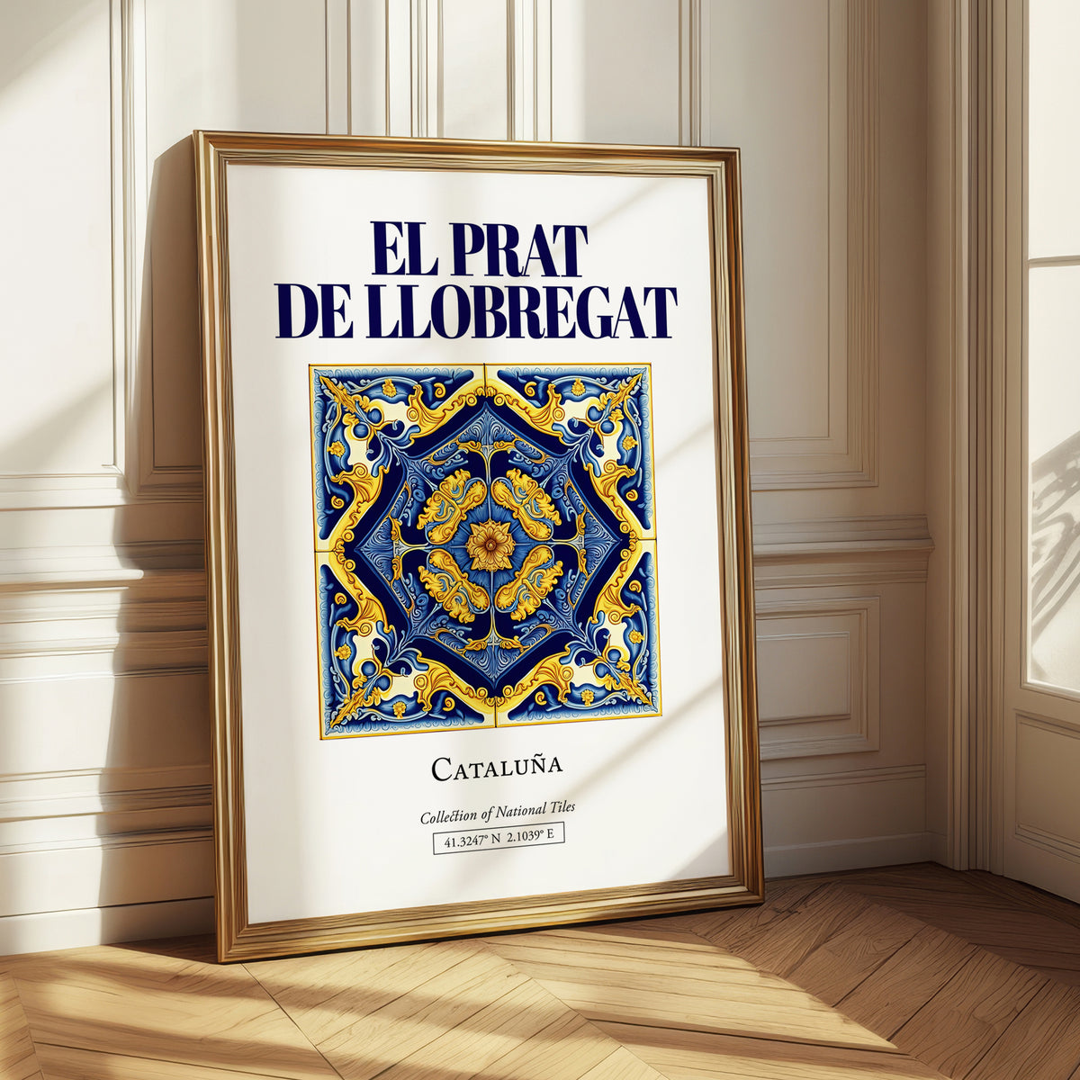 El Prat de Llobregat, Spain – Global Cities Wall Print, styled in a charming Paris street view