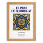 El Prat de Llobregat, Spain – Global Cities Wall Print, set in oak frame
