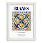Blanes, Spain – Travel Print, placed in minimal white frame