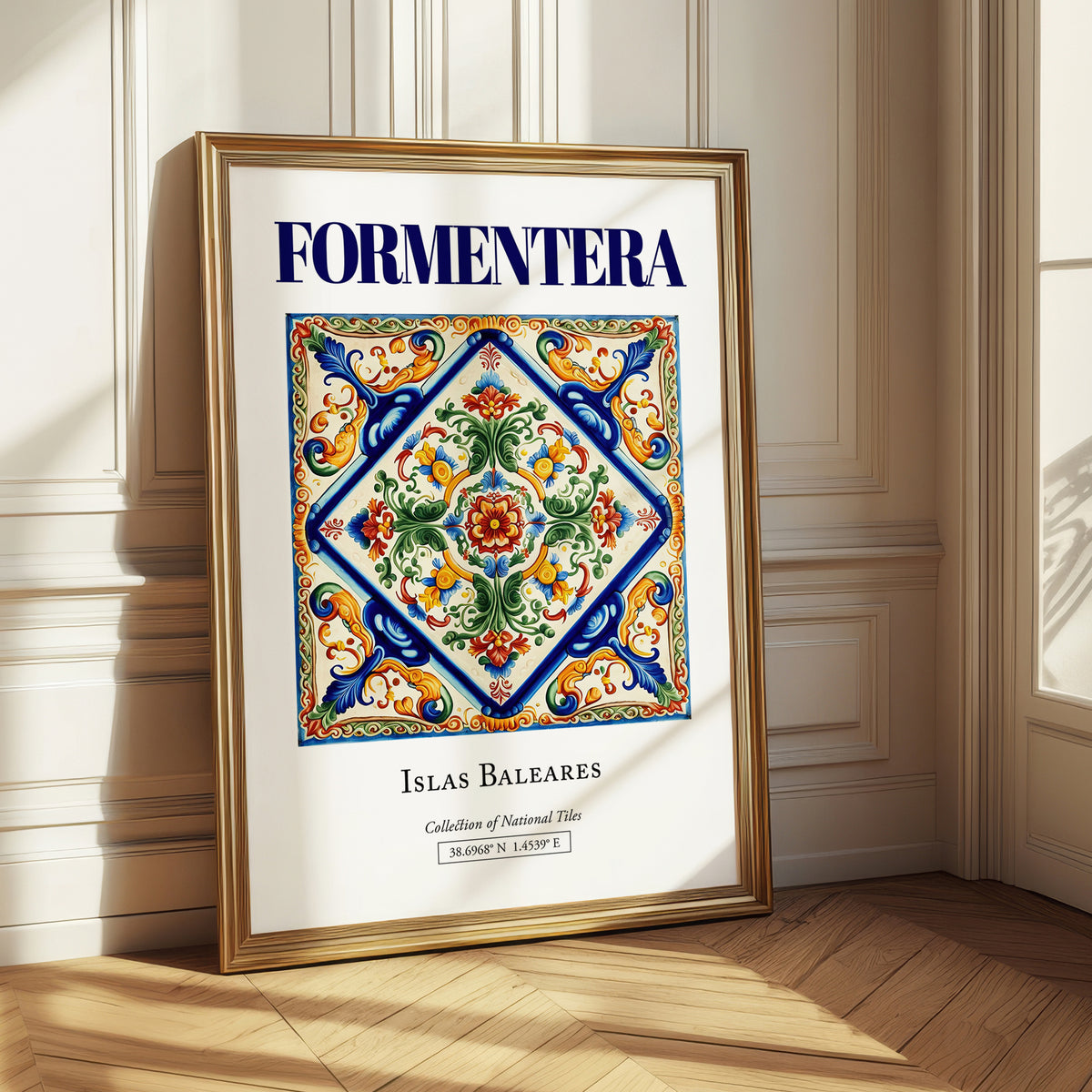 Formentera, Spain – Architectural Travel Art, styled in a charming Paris street view