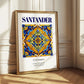 Santander, Spain – Minimalist Travel Print, styled in a charming Paris street view